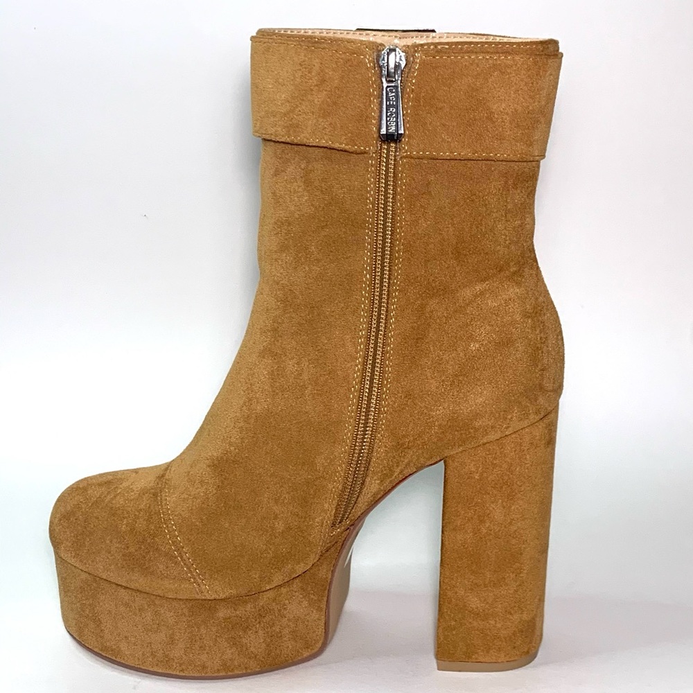 Suede Platform Boots - Picture 3 of 5